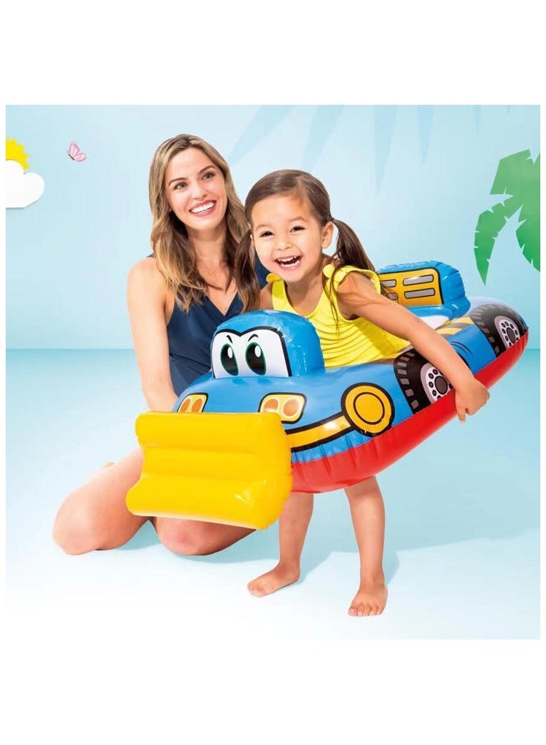 تعويم حمام السباحة للطفل مع أدوات السباحة للأطفال الصغار ذات المقعد الآمن Inflatabl Child Swim Floatie لمدة 0-5 سنوات - Image 4