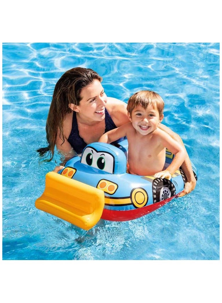 تعويم حمام السباحة للطفل مع أدوات السباحة للأطفال الصغار ذات المقعد الآمن Inflatabl Child Swim Floatie لمدة 0-5 سنوات - Image 3