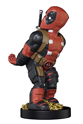 Exquisite Gaming: Marvel: Deadpool Rear View - Original Mobile Phone & Gaming Controller Holder, Device Stand, Cable Guys, Licensed Figure Red - Image 5