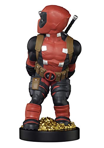 Exquisite Gaming: Marvel: Deadpool Rear View - Original Mobile Phone & Gaming Controller Holder, Device Stand, Cable Guys, Licensed Figure Red - Image 4