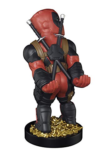 Exquisite Gaming: Marvel: Deadpool Rear View - Original Mobile Phone & Gaming Controller Holder, Device Stand, Cable Guys, Licensed Figure Red - Image 3