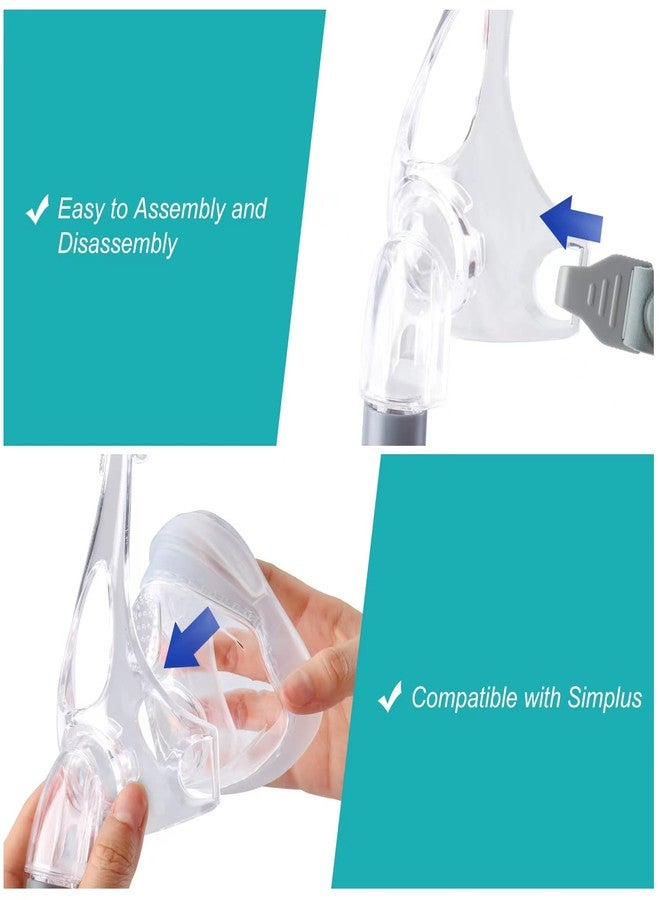 Holdly Simplus Easy Frame and Elbow Only Replacement Kit for F&P Simplus Small, Medium, Large, 360° Rotation Elbow, Quick Release Design - Image 4
