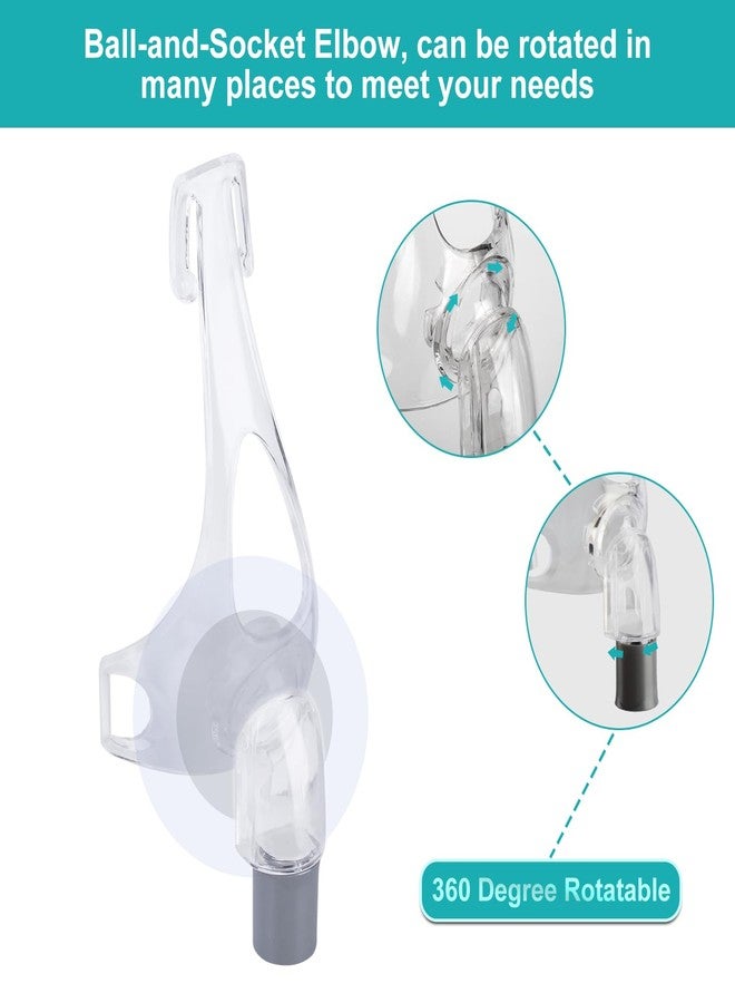 Holdly Simplus Easy Frame and Elbow Only Replacement Kit for F&P Simplus Small, Medium, Large, 360° Rotation Elbow, Quick Release Design - Image 3