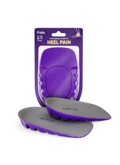Frido Orthopedic Heel Pads For Heel Pain Relief,Heel Insole For Extra Cushioning & Comfort,Slim Designed Heel Cushions For Shock Absorption,Plantar Fasciitis Support,Large (Uk 8-11),Pack Of 1  - Image 1