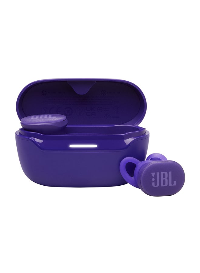 Endurance Race 2, True Wireless Bluetooth Earbuds, 48 hrs Battery, IP68 Water and Dust Resistance, Noise Cancellation, Pure Bass Sound, Smart Ambient, Sports Modes - JBLENDURACE2PUR Purple