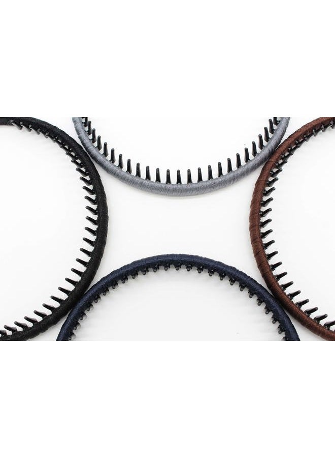 JOBAND إكسسوارات شعر عصرية رباط رأس للنساء/الفتيات رباط شعر غير قابل للانزلاق طوق شعر مريح مشط بأسنان من الراتنج (4 ألوان) - Image 2