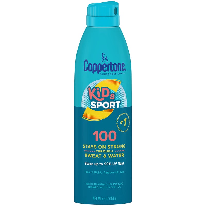 Coppertone SPORT KIDS Sunscreen Continuous Spray SPF 100 (5.5 Ounce) (Packaging may vary) - Image 1