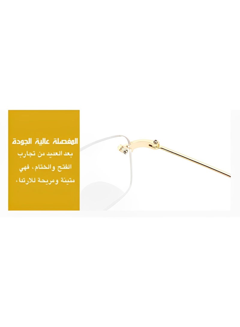 REOCLE Anti-blue Reading Glasses with HD Lenses & Comfortable Wearing Experience Light Ultralight Flexible Anti-Blue Light Readers for Newspaper Computer Phone  - Image 5