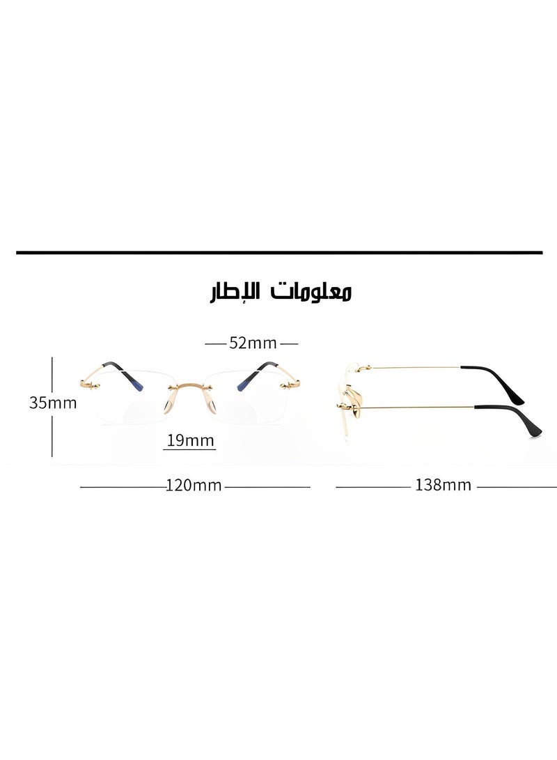REOCLE Anti-blue Reading Glasses with HD Lenses & Comfortable Wearing Experience Light Ultralight Flexible Anti-Blue Light Readers for Newspaper Computer Phone  - Image 2