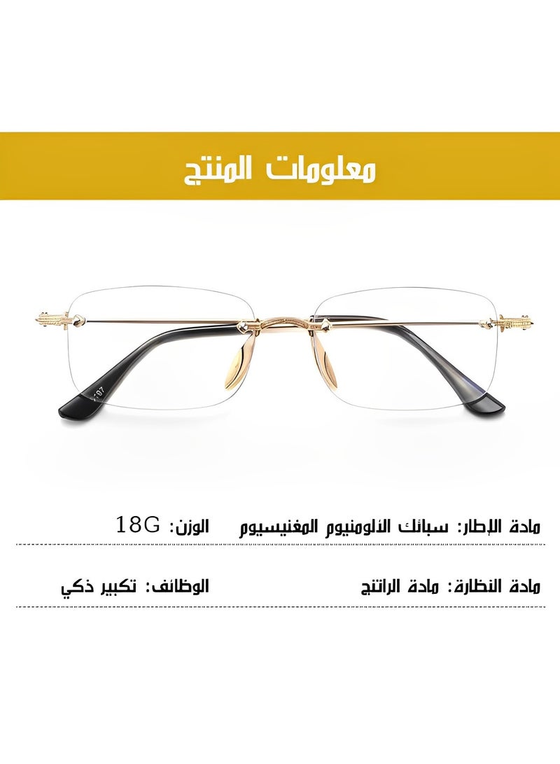 REOCLE Anti-blue Reading Glasses with HD Lenses & Comfortable Wearing Experience Light Ultralight Flexible Anti-Blue Light Readers for Newspaper Computer Phone  - Image 3