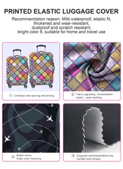 HomarKet Travel Luggage Cover Spandex Suitcase Protector Washable Baggage Covers Fits 18 to 32 Inch Luggage  - Image 3