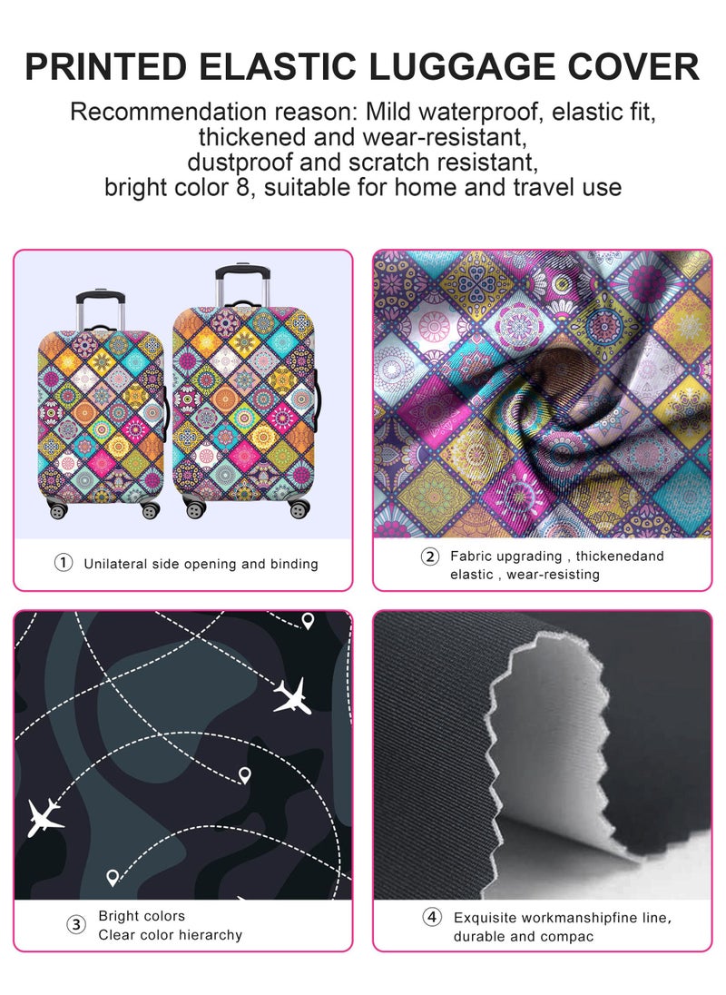 Travel Luggage Cover Spandex Suitcase Protector Washable Baggage Covers Fits 18 to 32 Inch Luggage