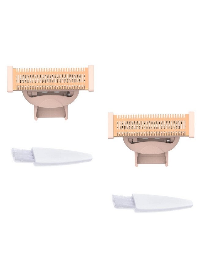 LinMei Women Shaver Replacement Heads Compatible With Finishtouch Flawless Nu Razor Incude 2 Replacement Blades And 2 Cleaning Brush - Image 1
