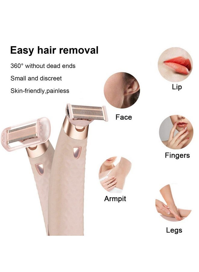 LinMei Women Shaver Replacement Heads Compatible With Finishtouch Flawless Nu Razor Incude 2 Replacement Blades And 2 Cleaning Brush - Image 5
