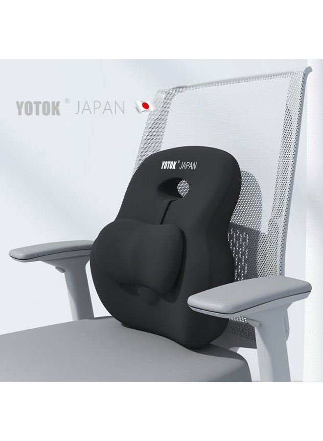 Youtengyouju Yotok (japan) Genuine Office Lumbar Support Cushion, Back Support Pillow, Waist Brace, Backrest, Posture Corrector For Long Sitting - Image 2