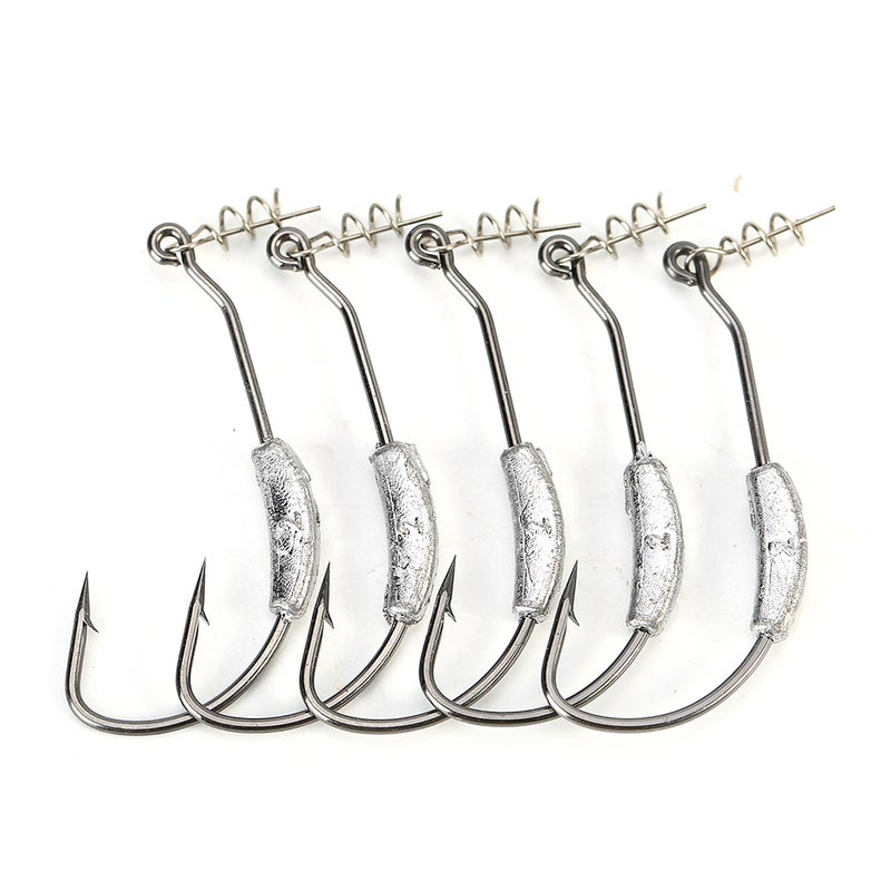 26pcs Barbed Sharp Fishing Bait Hooks with Weight Fishing Tackle Accessories - Image 5