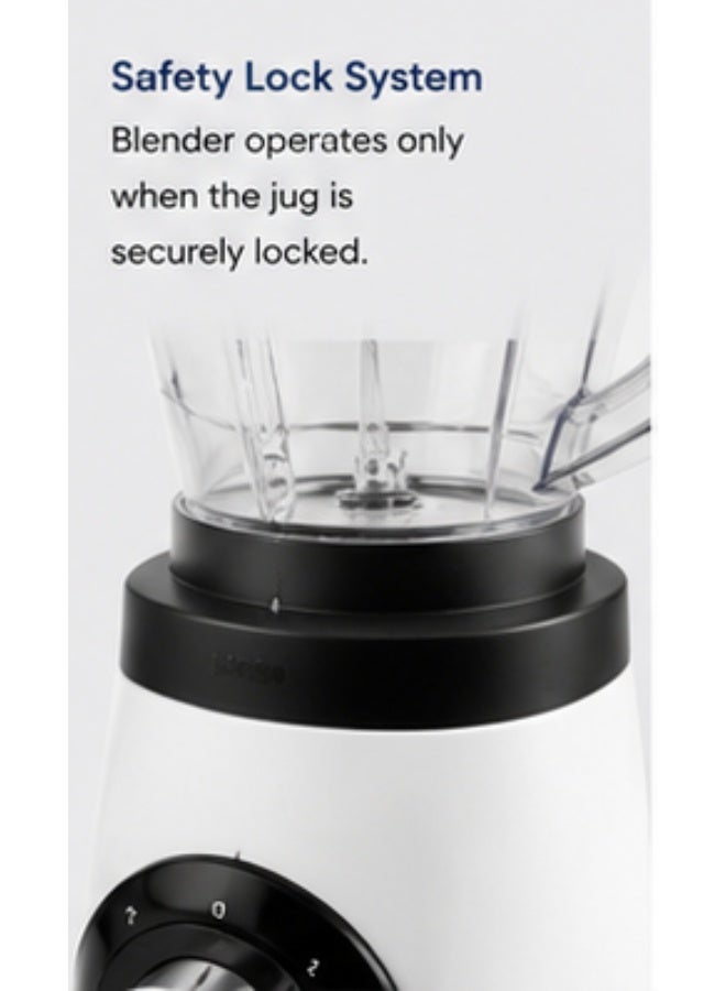 KION Blender 500W 1.5L Plastic Jug With 2 Speeds With Pulse + Grinder - BBB5015PP00 1.5 L 500 W BBB5015PP00 Multicolor - Image 4