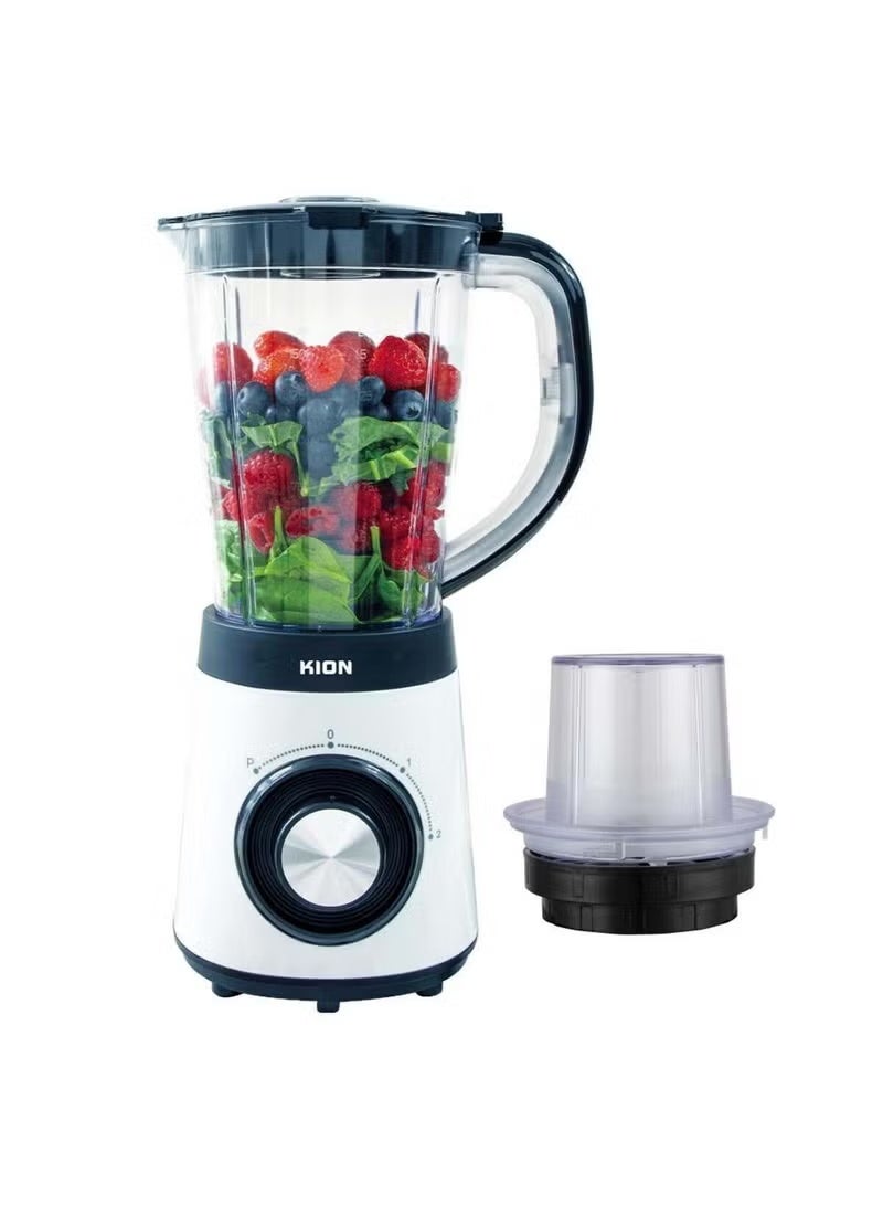 KION Blender 500W 1.5L Plastic Jug With 2 Speeds With Pulse + Grinder - BBB5015PP00 1.5 L 500 W BBB5015PP00 Multicolor - Image 2