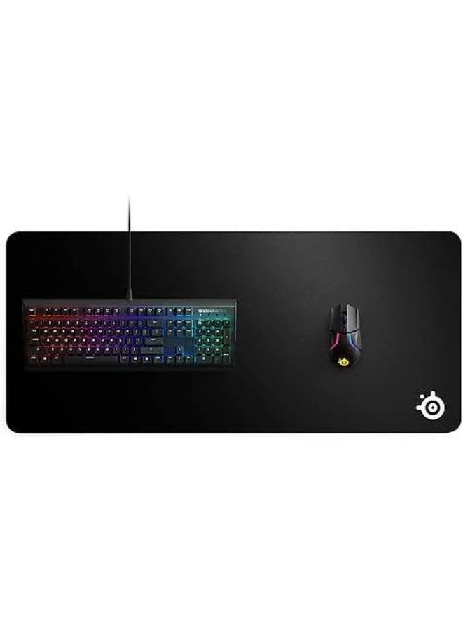 ستيل سيريز لوحة ماوس للألعاب QCK XXL، حجم XXL كبير (1220 مم × 590 مم × 4 مم)، قماش منسوج صغير، قاعدة مطاطية غير قابلة للانزلاق، مصممة لتدوم طويلاً، مصنوعة من مواد متينة وعالية الجودة ويمكن غسلها في الغسالة - Image 1