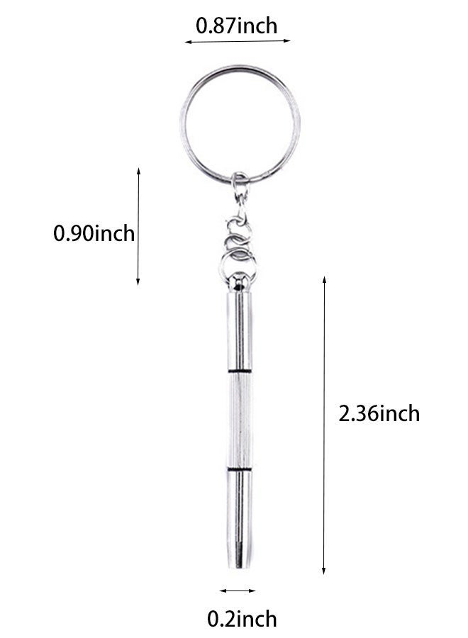 KANGLI 3 Pcs Multifunction 3 In 1 Mini Eyeglass Screwdriver with Key Chain Eyeglass Screwdriver - Image 5