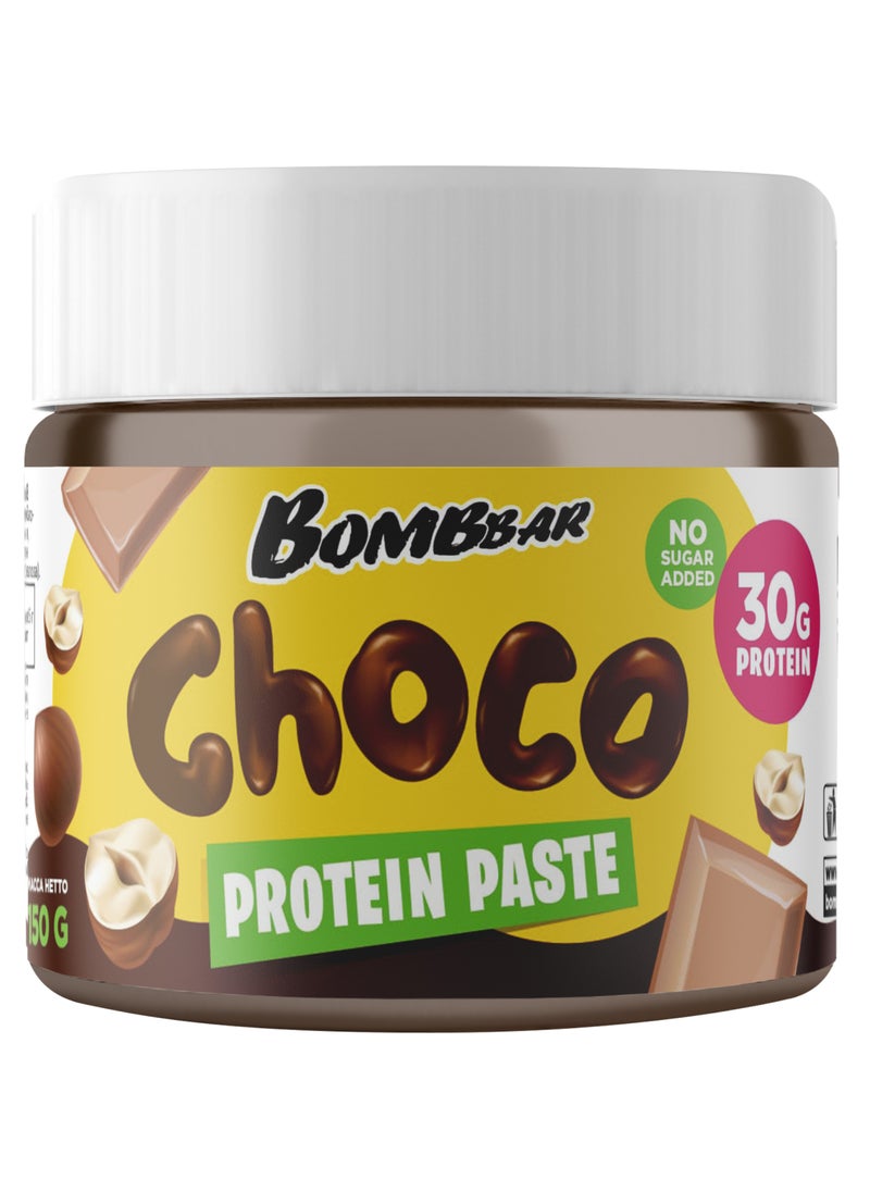 BOMBBAR - Choco Protein Paste with Chocolate and Hazelnut No Sugar Added 150g - Image 1