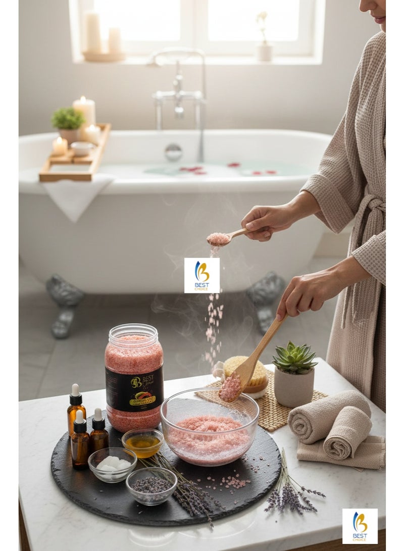 Best Choice Dead Sea Salt Premium Natural Bath Salt 5Kg Jar for Skin Body Hair Care and Relaxation - Papaya - Image 2