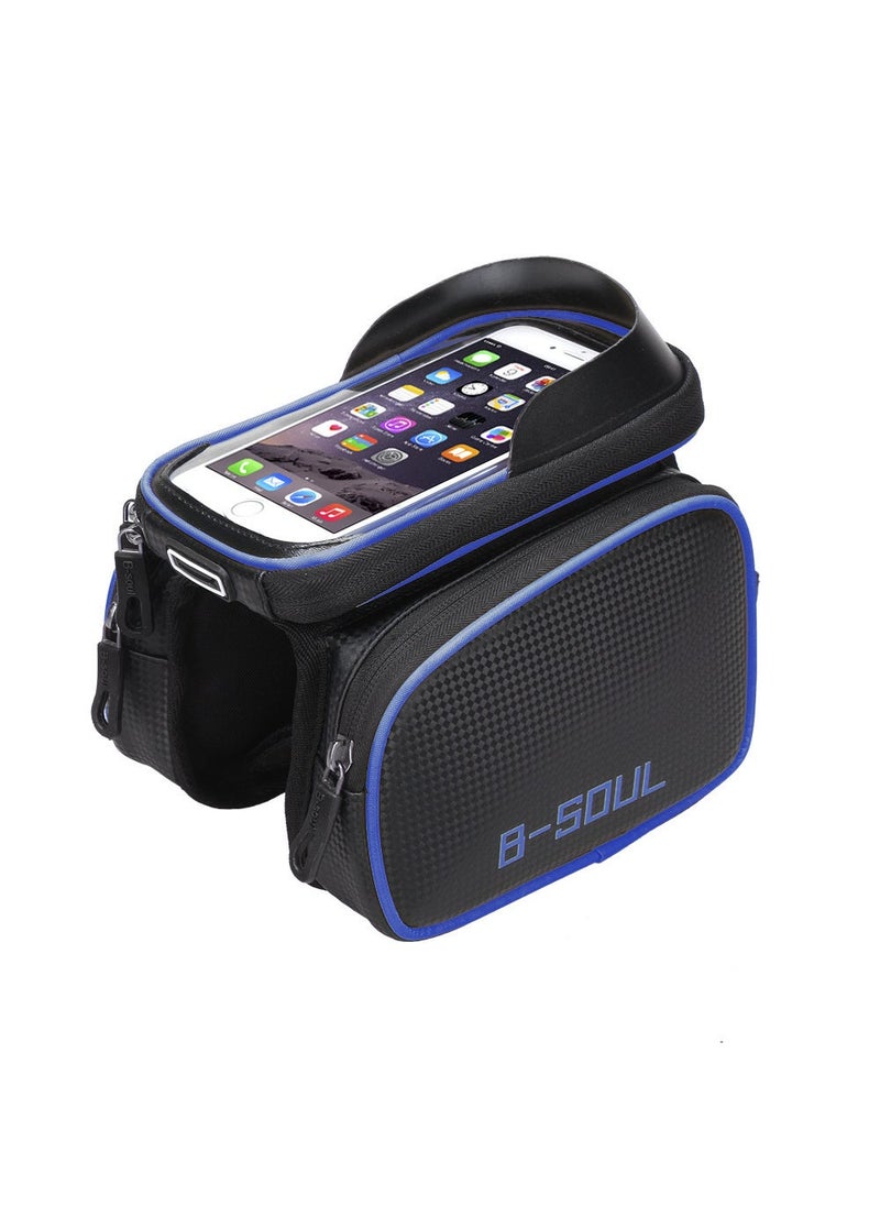 Generic 1 x 5 pcs B-SOUL Waterproof Bike Saddle Bag Cycling Pouch blue 