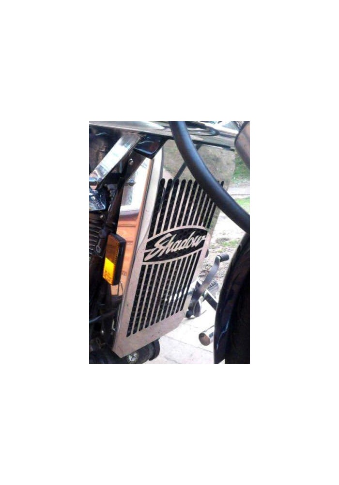 Motorcycle Upgrader Radiator Cover Shrouds Bezel Grille Guard for Honda VT 1100 Shadow Spirit Sabre 1987-2007 Chrome - Image 3