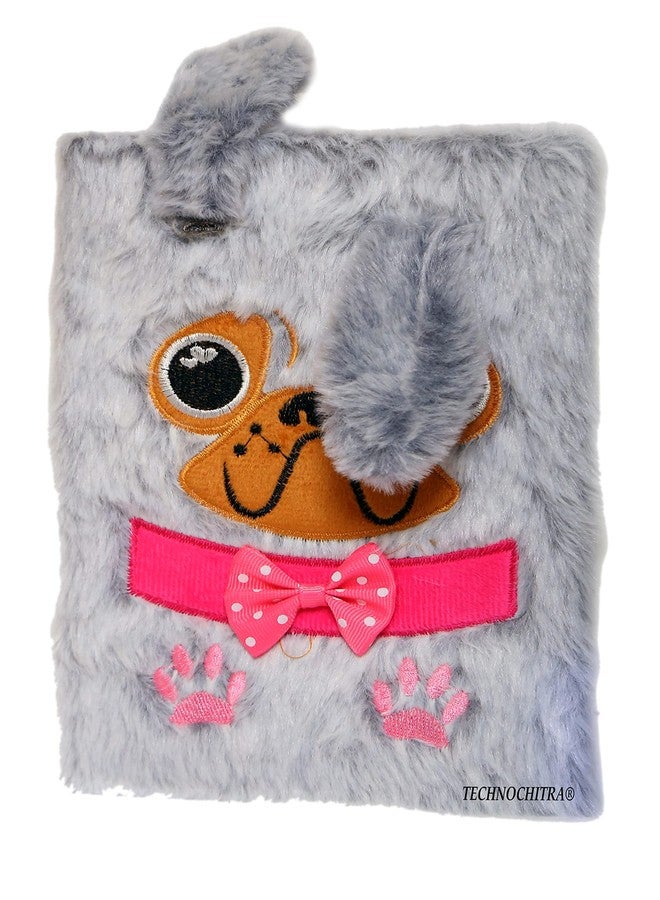 TECHNOCHITRA Cute Rabbit Fur Notebooks/Diary for Girls, Boys, Kids 90 sheets (180 pages) - Image 1