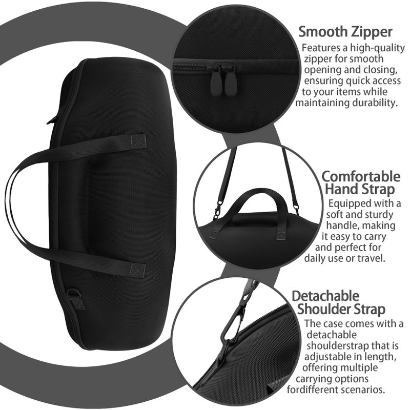 co2CREA Hard Travel Case Replacement for JBL Boombox 4 Waterproof Portable Bluetooth Speaker (Black Case) - Image 5