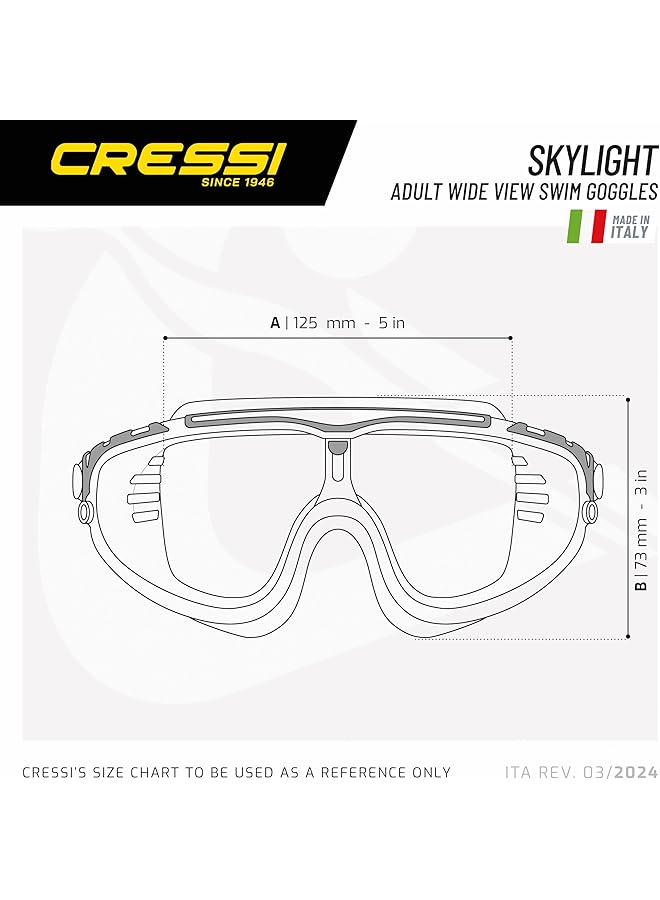 Cressi Unisex Adult Skylight Goggles Swim Goggles (pack of 1) - Image 5