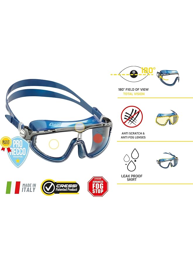 Cressi Unisex Adult Skylight Goggles Swim Goggles (pack of 1) - Image 4