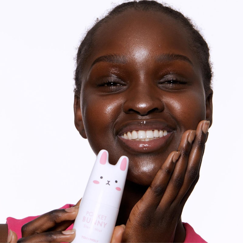 TONYMOLY Pocket Bunny Facial Mist â€“ Hydrating & Refreshing Face Spray with Aloe & Berry Extracts, Moisturizing Korean Facial Mist for Glowing Skin, Cute Travel Size Bottle - Image 3