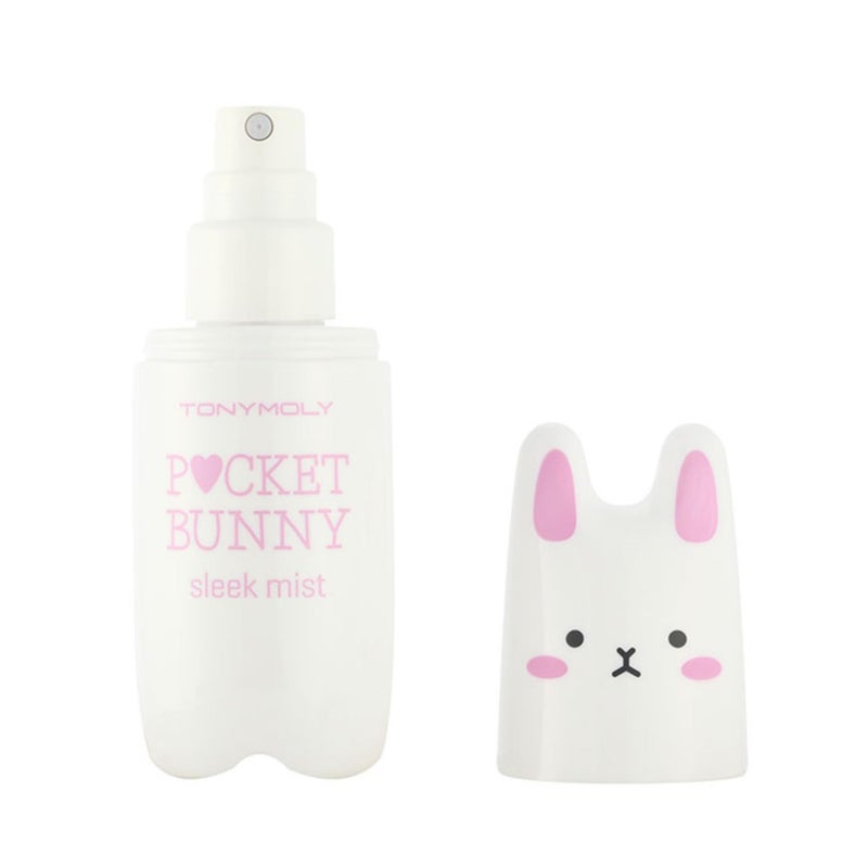TONYMOLY Pocket Bunny Facial Mist â€“ Hydrating & Refreshing Face Spray with Aloe & Berry Extracts, Moisturizing Korean Facial Mist for Glowing Skin, Cute Travel Size Bottle - Image 1
