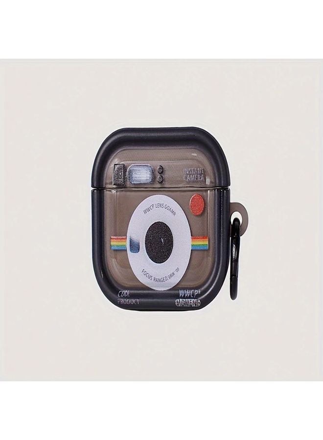 Cute Cartoon Retro Photo Frame Cover For Airpods 1 2 Mini Camera Design Lightweight Gadget Accessory - Image 1