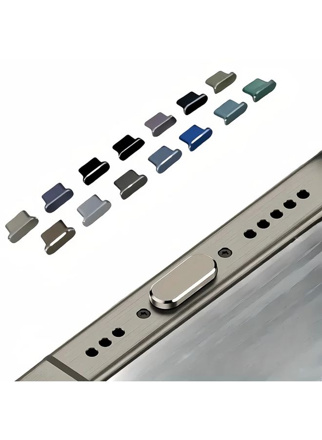 Green Aluminum Alloy Type C Dust Cover For iPhone 16 15 Pro Max Holiday Gift - Image 4
