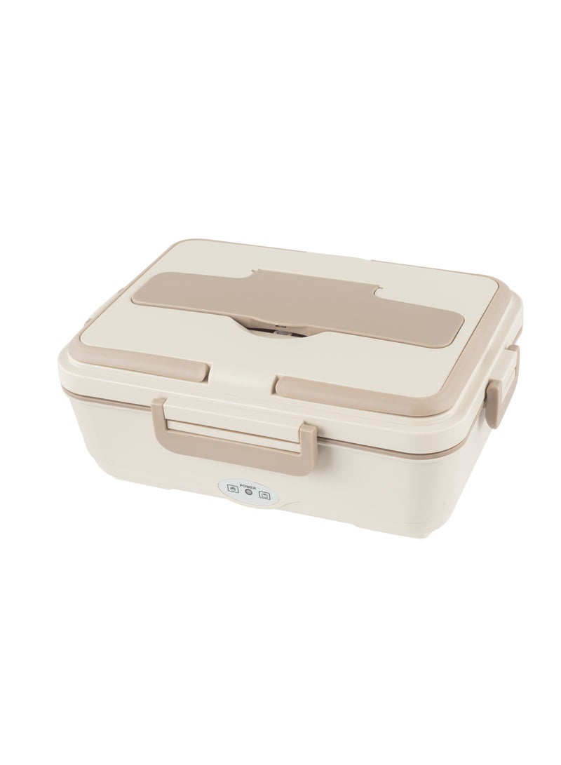 GREEN LION Electric Lunchbox 850ml / Removable Inner Container / Food Grade PP Material / LID With Latches / Detachable UK Plug Power Cord / Dishwasher Safe / BPA-Free / Leak Proof / Portable Handle GLB-05- Beige - Image 5