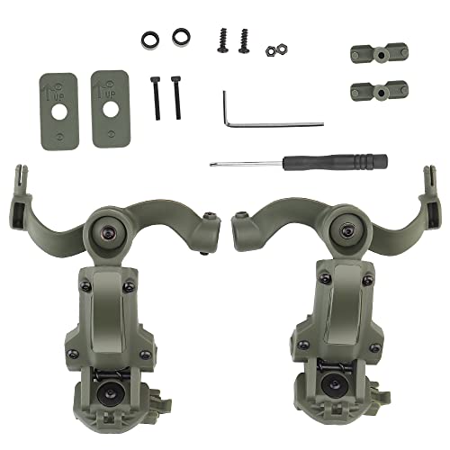 GYDEHUTJ Multi-Angle Rotation Helmet Rail Adapter for Tactical Headset Fit OPS Core ARC and Team Wendy M-LOK Rail - Image 2