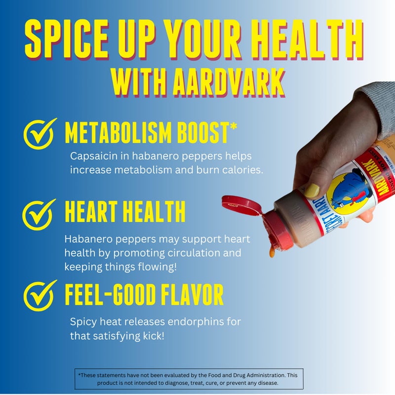Secret Aardvark Habanero Hot Sauce - Habanero Peppers & Roasted Tomatoes, Medium Spiced Hot Sauce, BBQ Sauce, Non-GMO, Low Sugar, Low Carb, Hot Sauce & Marinade - 8 fl oz 1 Pack - Image 3