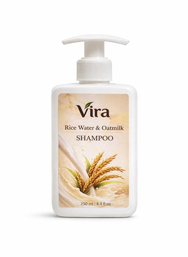 Vira Rice Water & Oat Milk Shampoo 250ml | Hair Strengthening, Anti Hair Fall & Smoothening Shampoo | Nourishing Herbal Formula for Soft, Shiny & Healthy Hair - Image 1