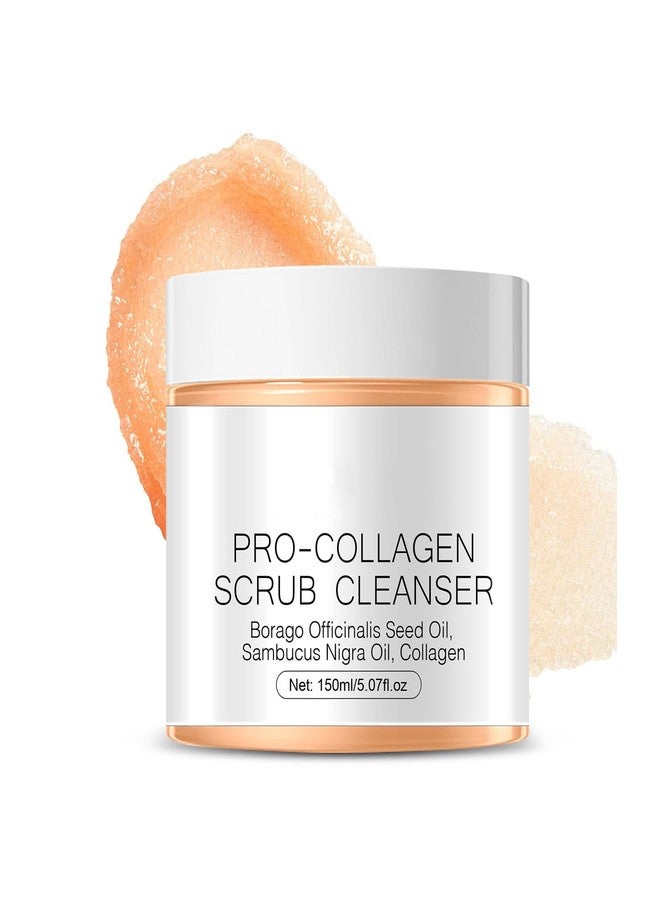 Grospe Pro-Collagen Scrub Cleanser with Collagen,Borago Officinalis Seed Oil,Sambucus Nigra Oil, Deep Cleansing,Fade Fine Lines - Image 1