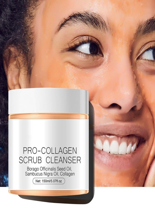 Grospe Pro-Collagen Scrub Cleanser with Collagen,Borago Officinalis Seed Oil,Sambucus Nigra Oil, Deep Cleansing,Fade Fine Lines - Image 2