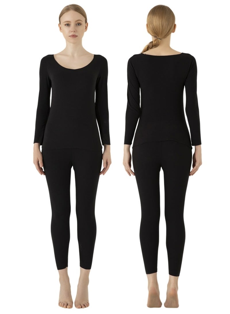 Magic Park Women Thick Thermal Underwear Set Ladies Long Johns Thermal Set Fleece Lined Premium Soft Thermal Underwear Winter Base Layer Tops & Bottoms for Women Men - Image 1