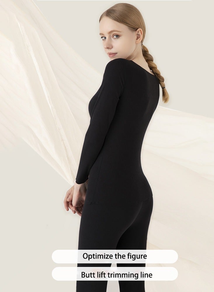 Magic Park Women Thick Thermal Underwear Set Ladies Long Johns Thermal Set Fleece Lined Premium Soft Thermal Underwear Winter Base Layer Tops & Bottoms for Women Men - Image 5