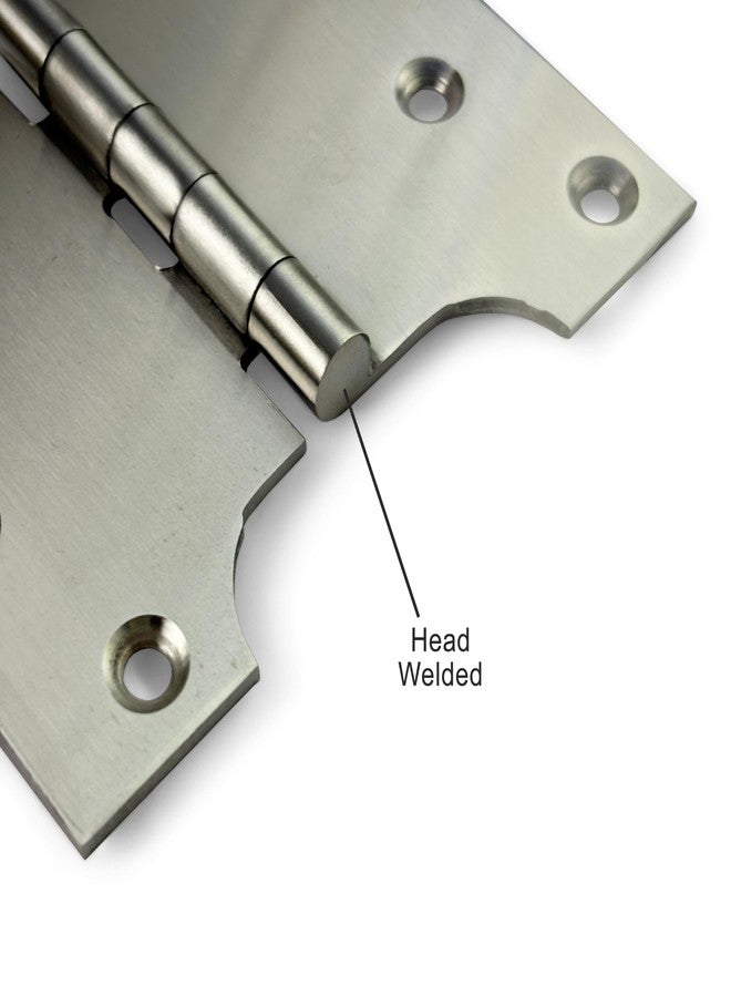 Moksh Plus SS Parliament Hinges 5 Inch x 8 Inch x 10 Guage/3mm, Smooth Movement and Welded, Premium Stainless Steel Hinges/Kabja for Door and Window (Pack of 4 Pcs.) - Image 4