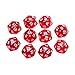 Yiotfandoll 10 Pieces Polyhedral Dice Set D20 Dice 20mm Acrylic 20 Sided Game Dice for Dungeons and Dragons RPG MTG DND Dice Table Games Transparent Red - Image 2