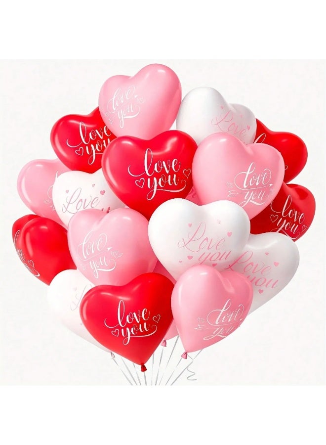 Valentine’s Day Decoration – Latex Balloons with Heart Shapes, Bright Colors, and Love Messages, Set of 15 Balloons Creating a Warm, Joyful, and Love-Filled Atmosphere for Valentine’s Day, Anniversaries, Romantic Surprises, Birthdays, and All Special Occasions - Image 4