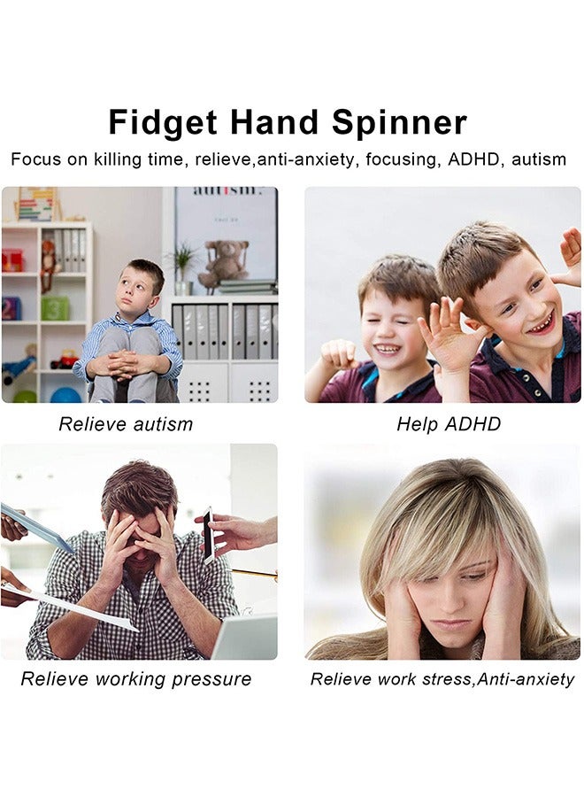 Ant 3-Piece Fidget Spinners Decompression Toy, Adult Finger Fidget Toys Anxiety Toys Stress Relief Reducer,LED Light Luminous Fidget Sensory Toys for Kids and Adult - Image 2