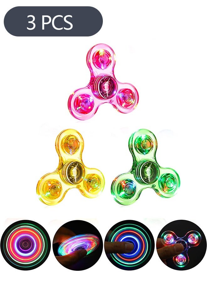 Ant 3-Piece Fidget Spinners Decompression Toy, Adult Finger Fidget Toys Anxiety Toys Stress Relief Reducer,LED Light Luminous Fidget Sensory Toys for Kids and Adult - Image 1