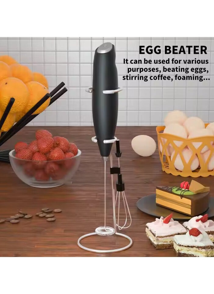 VIO Milk Handheld Frother Battery Operated Electric Mini Milk Foamer Drink Mixer Foam Maker for Coffee Frappe Latte Matcha Cappuccino Hot Chocolate  - Image 2
